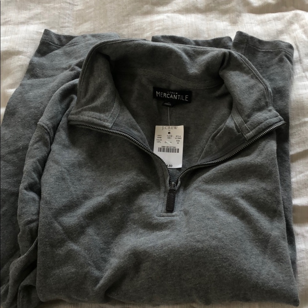 - J CREW NWT men’s 3/4 zip